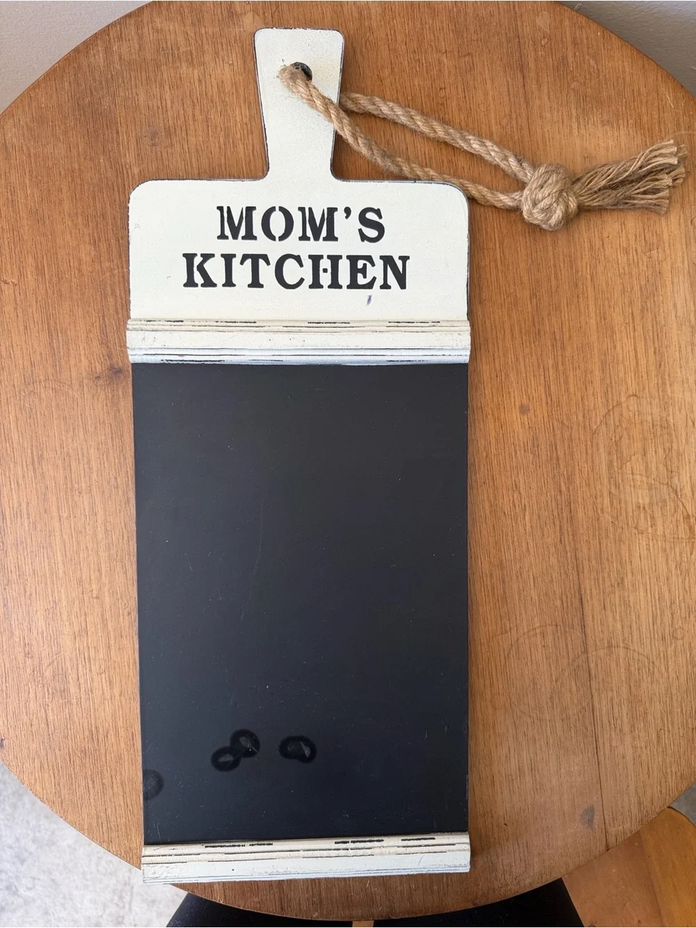 Hobby Lobby Mom's Kitchen Chalkboard Sign - White and Black